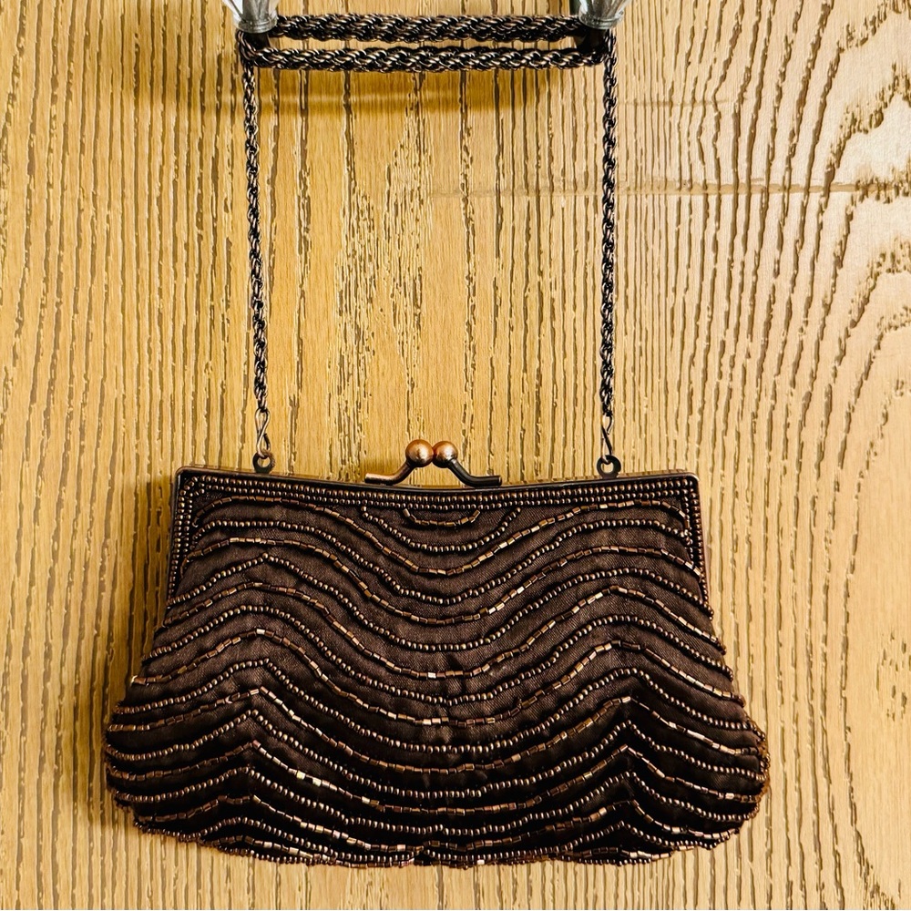 Cache Copper Beaded Evening Bag - Picture 4 of 6